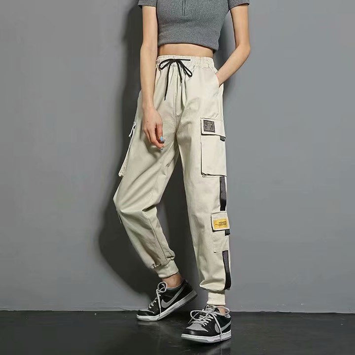 Oversized Cargo Pants Men And Women Ankle Banded Slacks High Waist Loose And Slimming-Women's Outerwear 2023-Zishirts