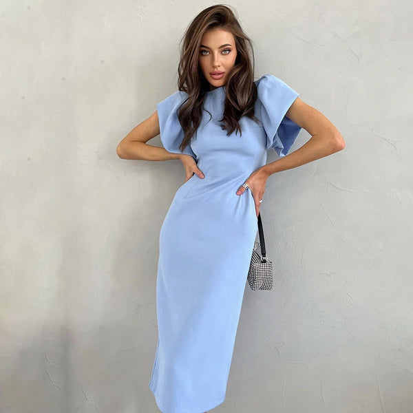 Women's Fashion Casual Temperament High Waist Sheath Dress-Lady Dresses-Zishirts