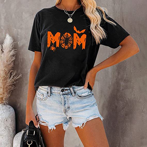 Leopard Print Love MAMA Mother's Day T-shirt Holiday Outdoor Leisure Pure Cotton-Women's Outerwear 2023-Zishirts