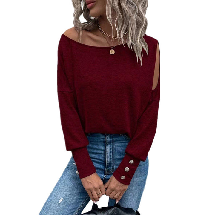 Women's Solid Color Fashion T-shirt-Suits & Sets-Zishirts