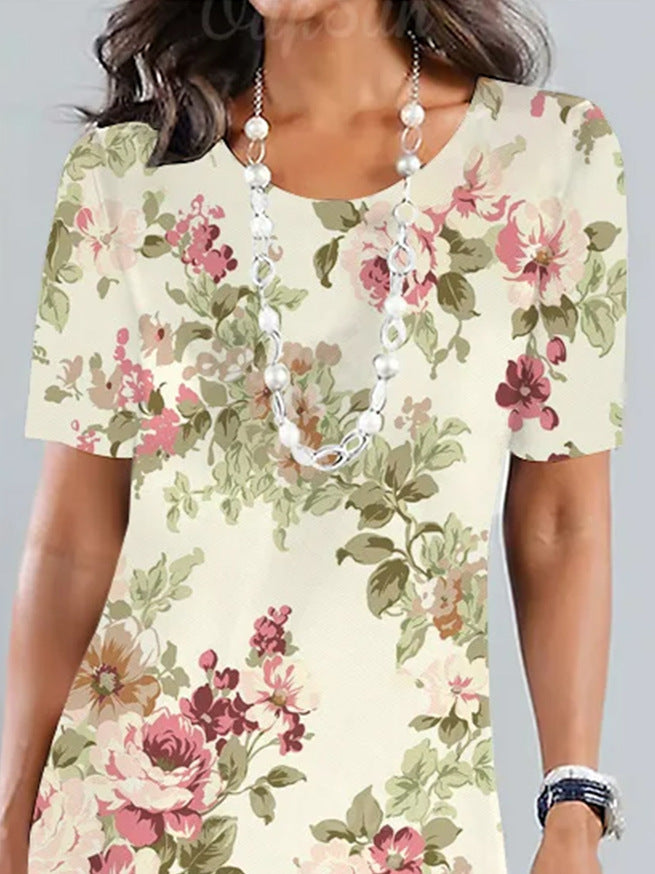 Women's Fashion Personality Vintage Floral Dress-Womens 2024 March-Zishirts