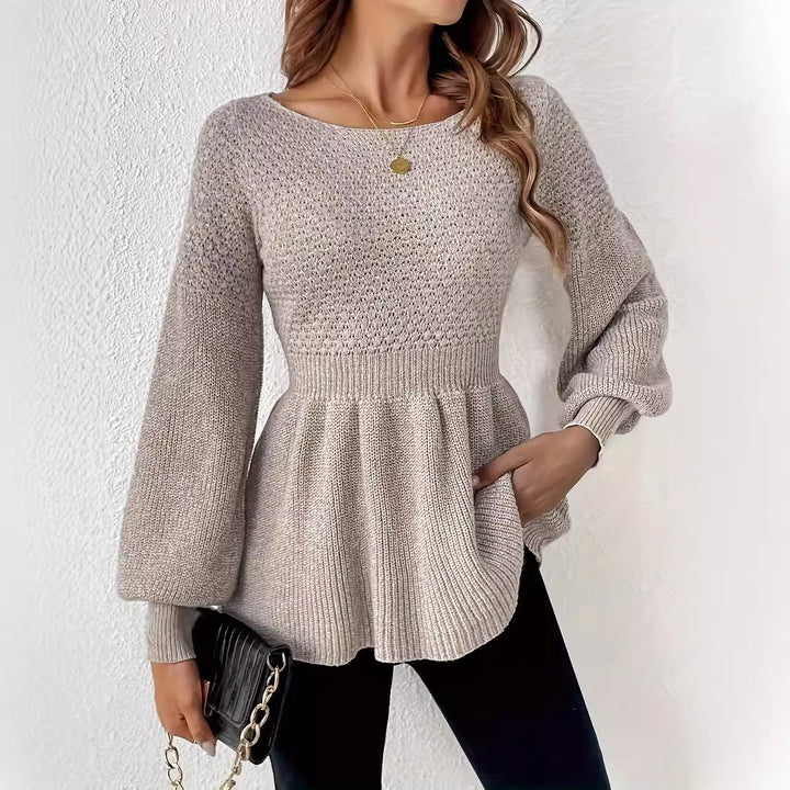 All-match Round Neck Pullover Knitted Sweater-0-Zishirts