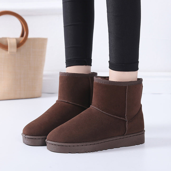 Snow Boots Winter Faux Fur Women Shoes-Womens Footwear-Zishirts