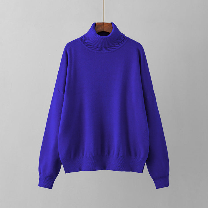 Women's Fashion Loose Turtleneck Sweater-Sweaters-Zishirts