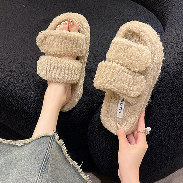 Winter Slippers With Look Design Fashion Indoor Outdoor Garden Home Shoes-Womens Footwear-Zishirts