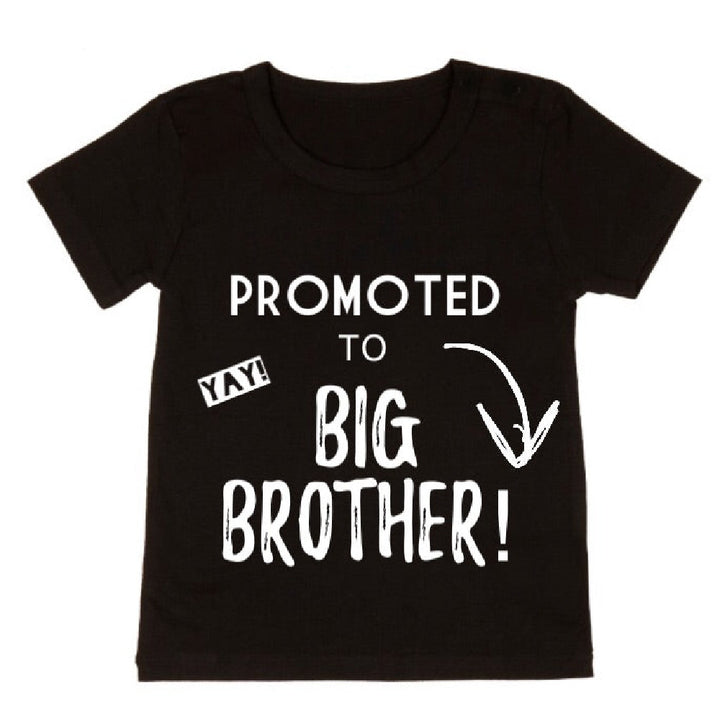 Big Brother T-shirt With Black Short Sleeves-Blouses & Shirts-Zishirts