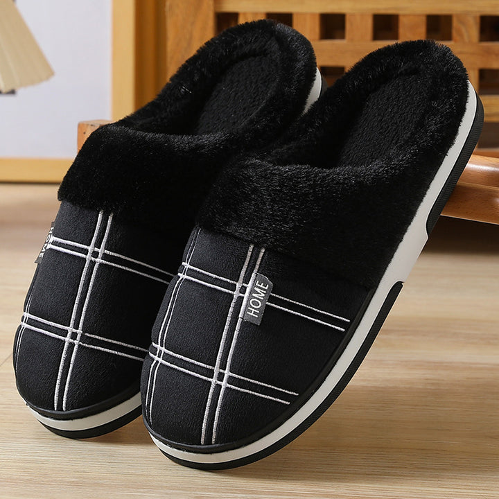 Winter Warm Slugged Bottom Plush Slippers-Womens Footwear-Zishirts