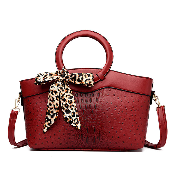 Fashion Stone Pattern Ring Shoulder Women's Handbag-Women's Bags-Zishirts