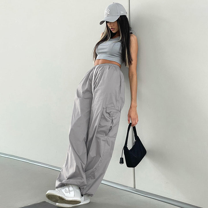 Women's Fashion Loose Solid Color Sweatpants-Suits & Sets-Zishirts