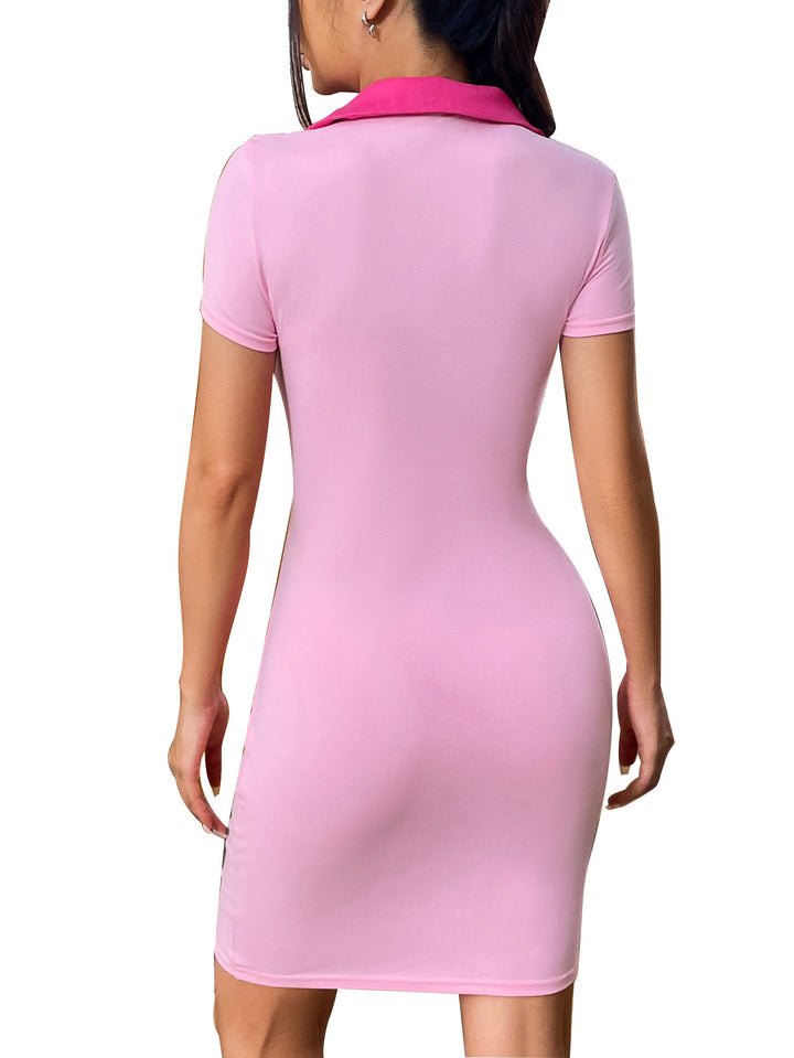 Women's Fashionable Slim-fit Sheath Dress-Suits & Sets-Zishirts