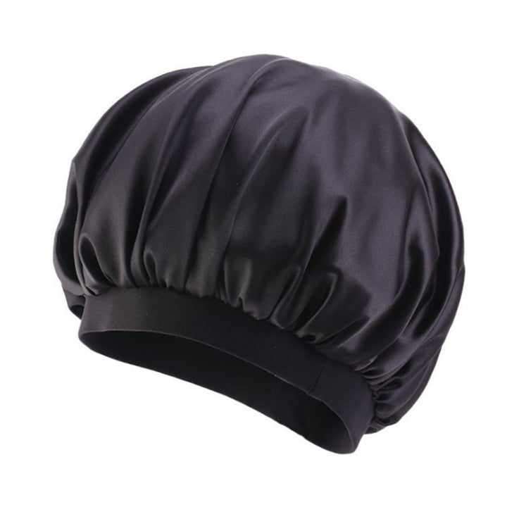 Printed Satin Elastic Wide Edge Nightcap-Women's Outerwear 2023-Zishirts