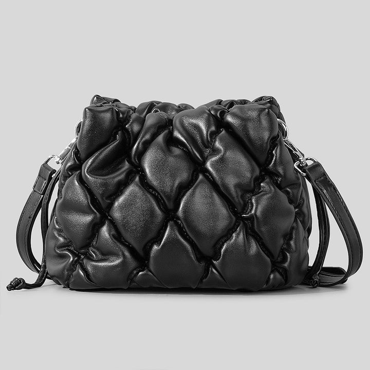 Women's PU Rhombus Stitching Handbag-Women's Bags-Zishirts