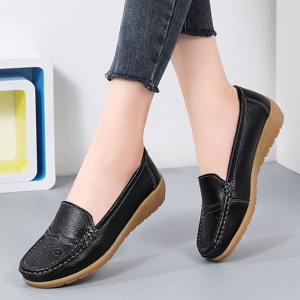 Women's Fashionable Simple Hollow-out Soft Bottom Wedge Hole Shoes-Womens Footwear-Zishirts