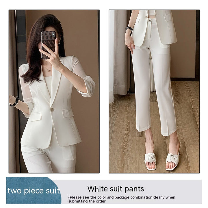 Simple And Capable 34 Sleeve Suit-Womens 2024 March-Zishirts