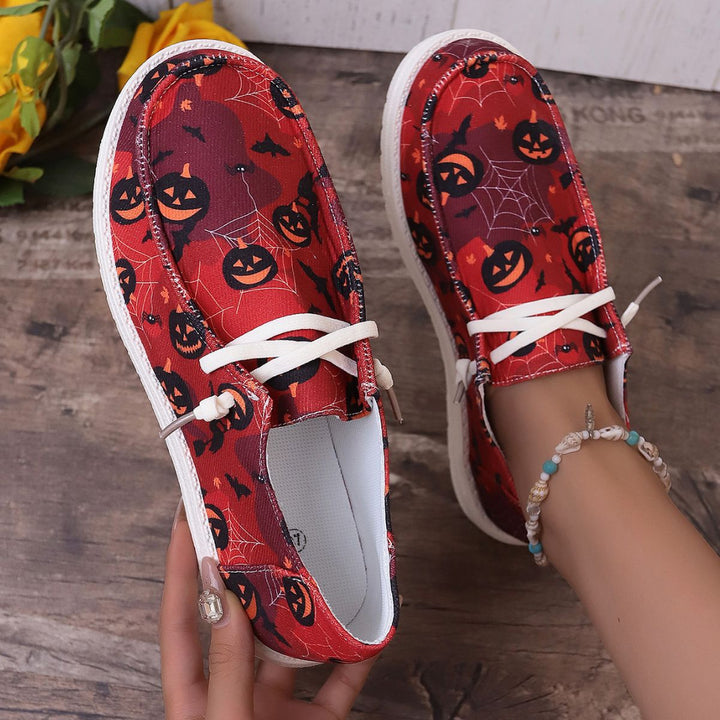 Women's Fashion Casual Printing Canvas Shoes-Womens Footwear-Zishirts