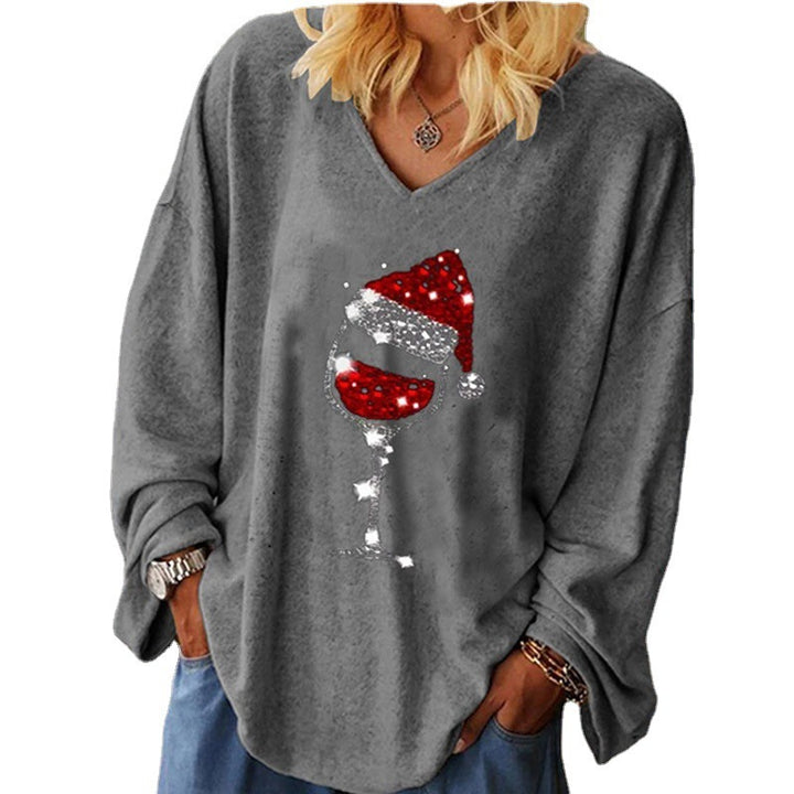 European And American Autumn Winter Coat Christmas Printing-0-Zishirts