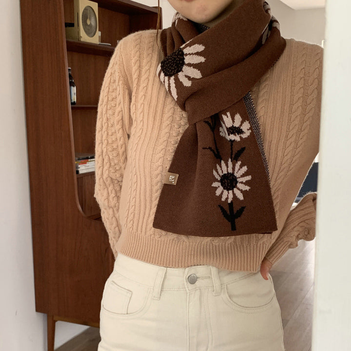 Korean Versatile Wool Scarf In Autumn And Winter-Scarves & Wraps-Zishirts