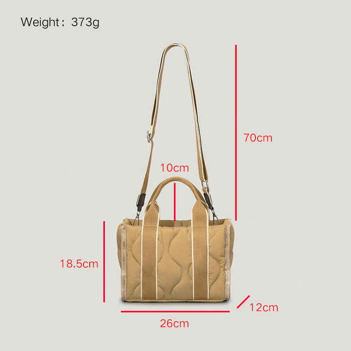 Autumn Soft Down Cotton Handbag Women's Simple-Women's Bags-Zishirts