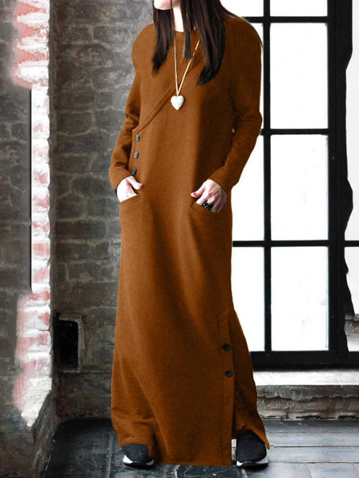 Autumn And Winter European And American Sweater Dress Slim-fit Sheath-Lady Dresses-Zishirts