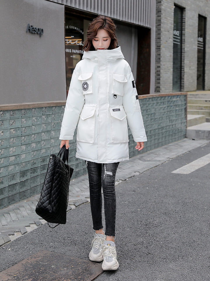 Girls' Korean-style Loose Down Cotton-padded Jacket-Women's Outerwear 2023-Zishirts