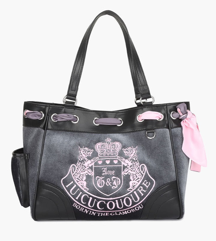 New Contrast Color Portable Shoulder Tote Bag-Women's Bags-Zishirts