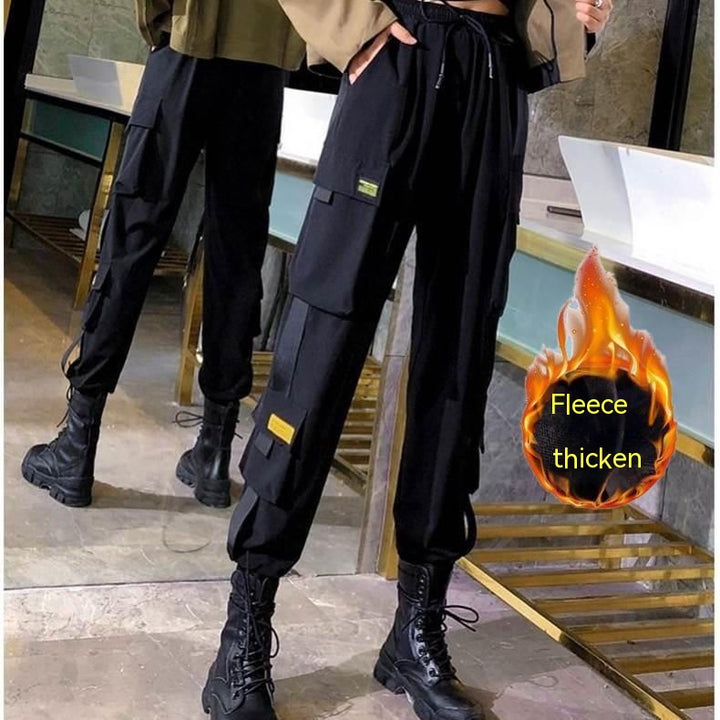 Oversized Cargo Pants Men And Women Ankle Banded Slacks High Waist Loose And Slimming-Women's Outerwear 2023-Zishirts