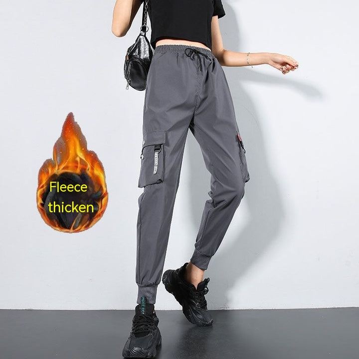 Oversized Cargo Pants Men And Women Ankle Banded Slacks High Waist Loose And Slimming-Women's Outerwear 2023-Zishirts