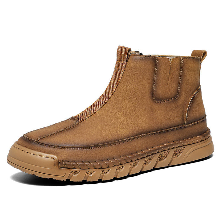 Slip-on High-top Casual Martin Boots-Womens Footwear-Zishirts