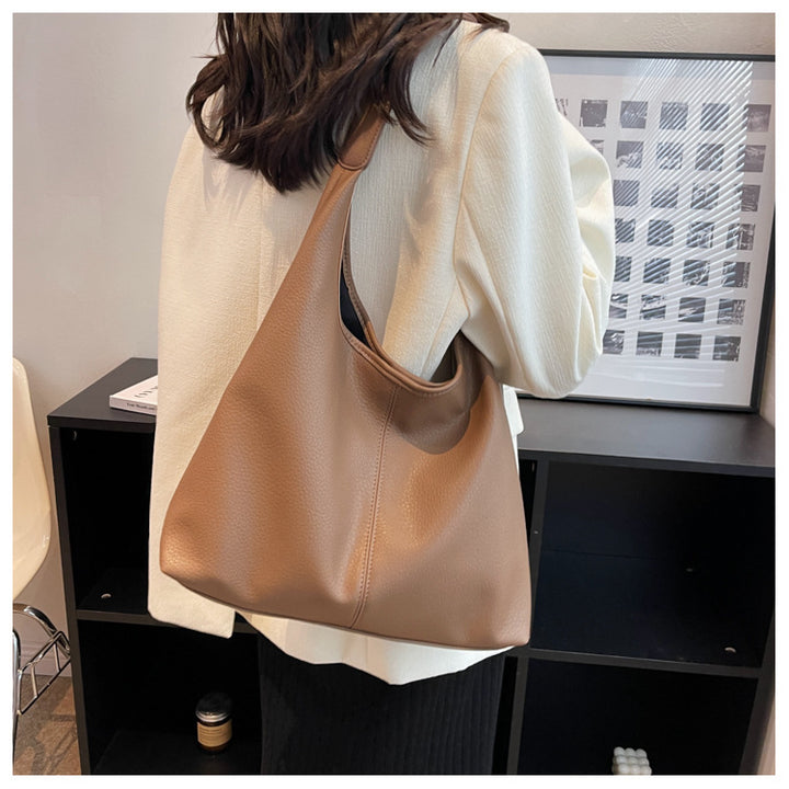 Women's Soft Leather Underarm Son Mother Shoulder Bag-Women's Bags-Zishirts