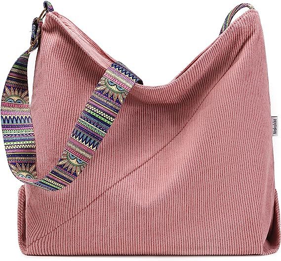 Women's Large Crossbody Fashion Corduroy Retro Hobo Fashion Shoulder Bag-Women's Bags-Zishirts