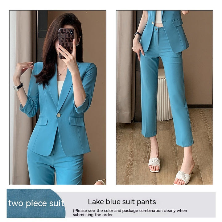 Simple And Capable 34 Sleeve Suit-Womens 2024 March-Zishirts