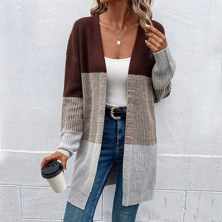 Autumn And Winter New Fashion Women's Wear Casual Multicolor Cardigan Mid-length Sweater-Sweaters-Zishirts