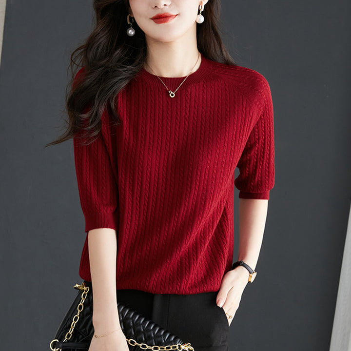 New Loose Twist Western Style Shirt Knitwear Thin-Sweaters-Zishirts