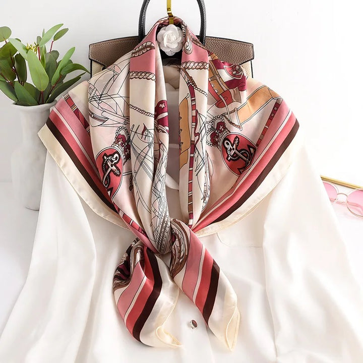 Printed 90 Square Towel Fashion Printed Decoration Sunscreen Shawl-Scarves & Wraps-Zishirts