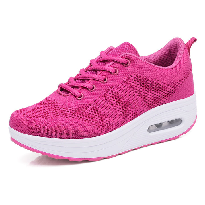 Fly Woven Mesh Breathable Sports Casual Shoes-Womens Footwear-Zishirts