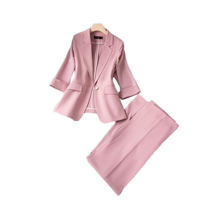 Simple And Capable 34 Sleeve Suit-Womens 2024 March-Zishirts