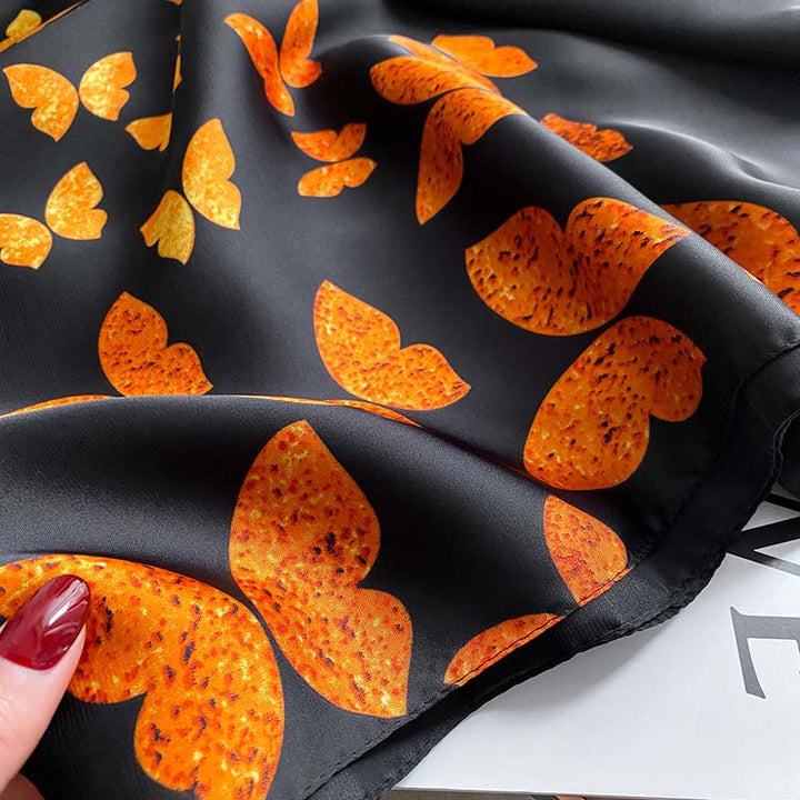 Women's Retro Fashion Decorative Scarf New Silk Satin-Scarves & Wraps-Zishirts