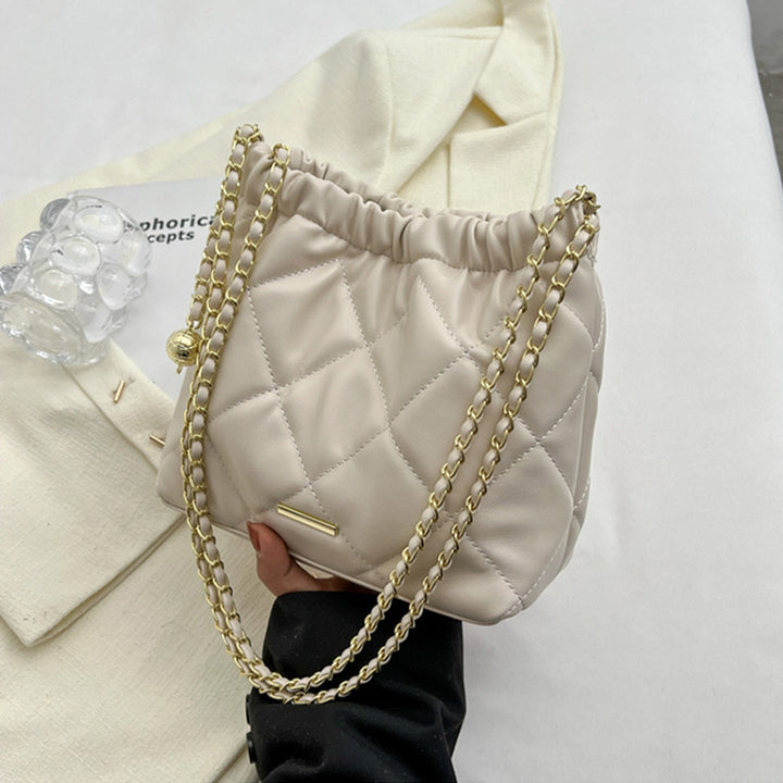 Casual Rhombus Shoulder Bag Chain Messenger Bag Small Bucket Bags Women-Women's Bags-Zishirts