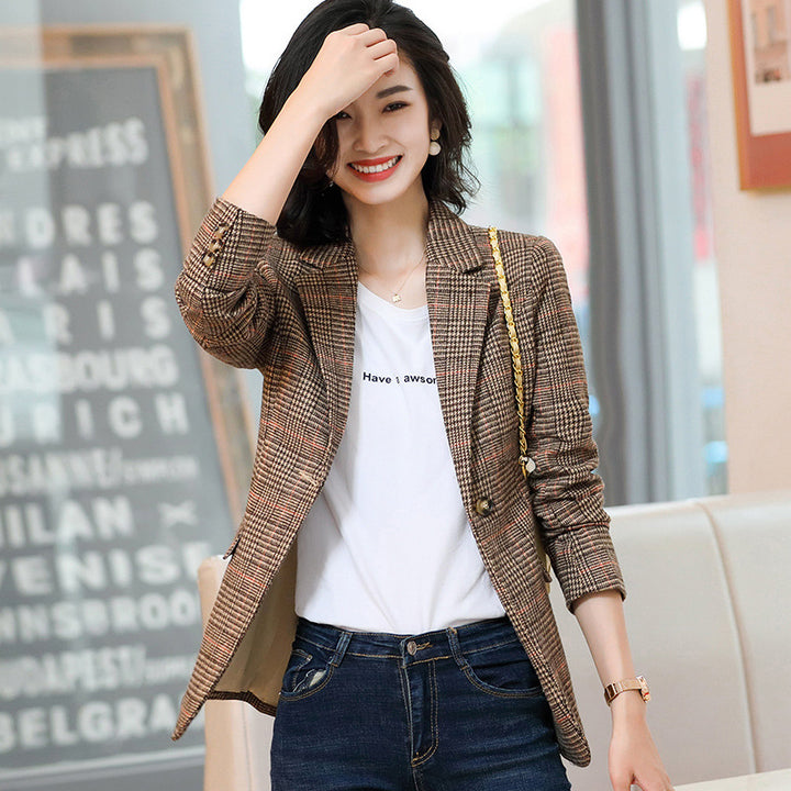 Autumn Long Sleeve Women Professional Top Fashionable Jacket-Womens 2024 March-Zishirts