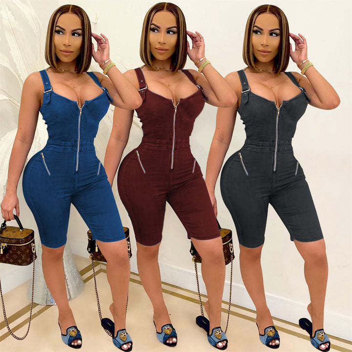 Elegant Strap Backless Jumpsuit For Women-Womens 2024 March-Zishirts