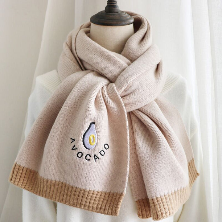 Knitted Scarf In Japanese Autumn And Winter-Scarves & Wraps-Zishirts