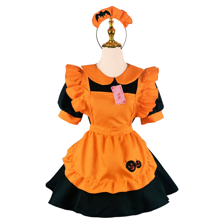 Halloween Embroidered Polyester Maid Outfit-Women's Outerwear 2023-Zishirts