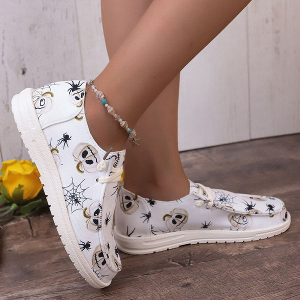 Women's Fashion Casual Printing Canvas Shoes-Womens Footwear-Zishirts