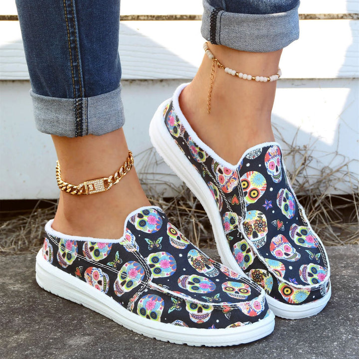 Spring And Summer New New Stylish Slippers Outer Wear Floral Cloth Shoes-Womens Footwear-Zishirts