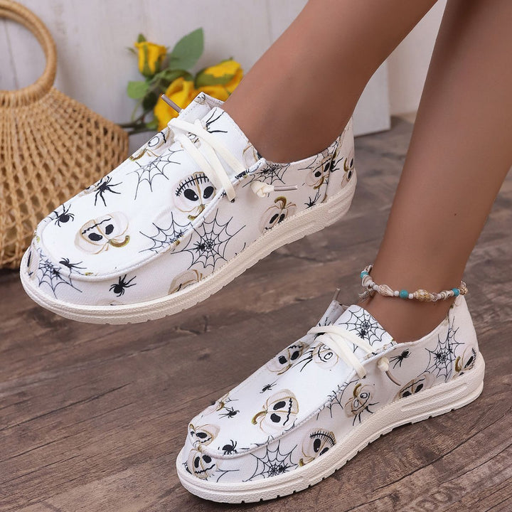 Women's Fashion Casual Printing Canvas Shoes-Womens Footwear-Zishirts