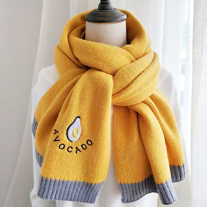 Knitted Scarf In Japanese Autumn And Winter-Scarves & Wraps-Zishirts