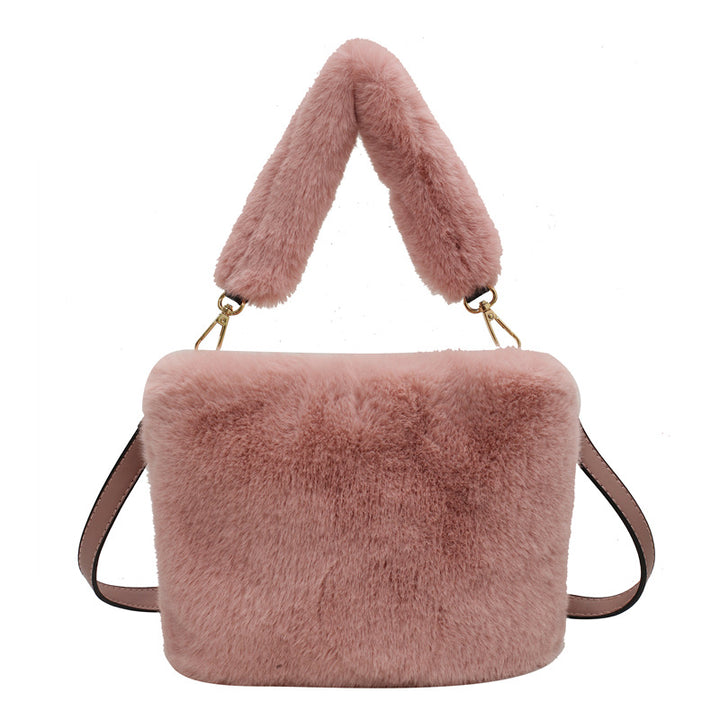 Women's Fashion Casual Plush Crossbody Bag-Women's Bags-Zishirts