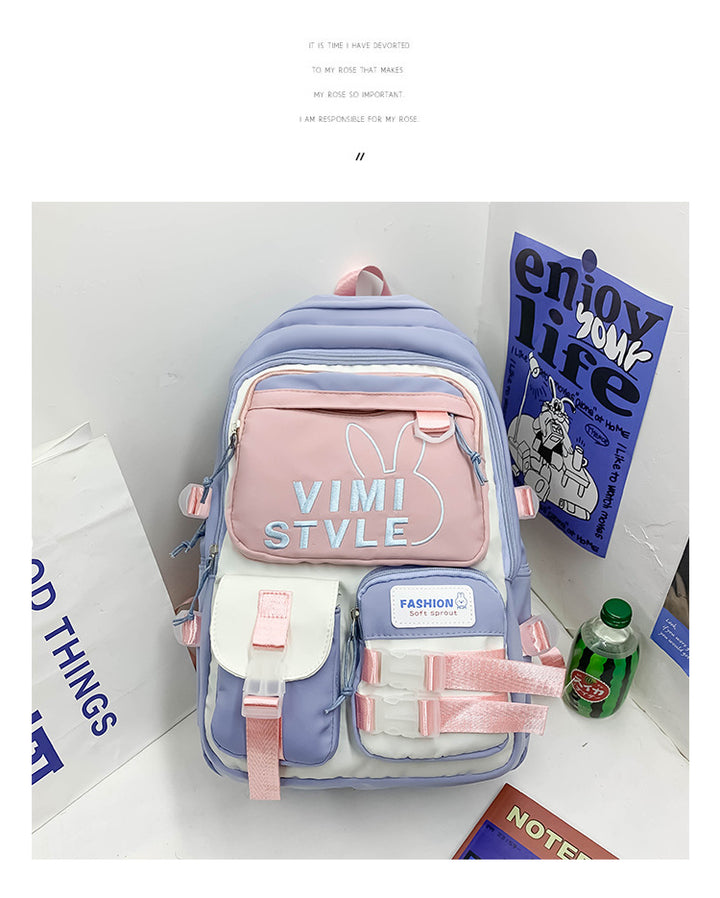 Female Junior High School Student Large Capacity Good-looking Backpack-Women's Bags-Zishirts