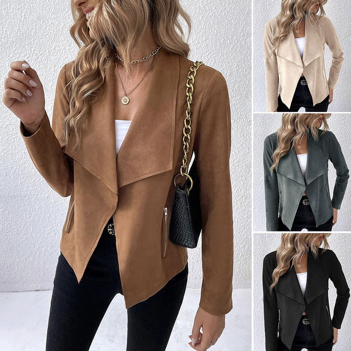 Fashion Zipper Short Women's Top-Jackets-Zishirts