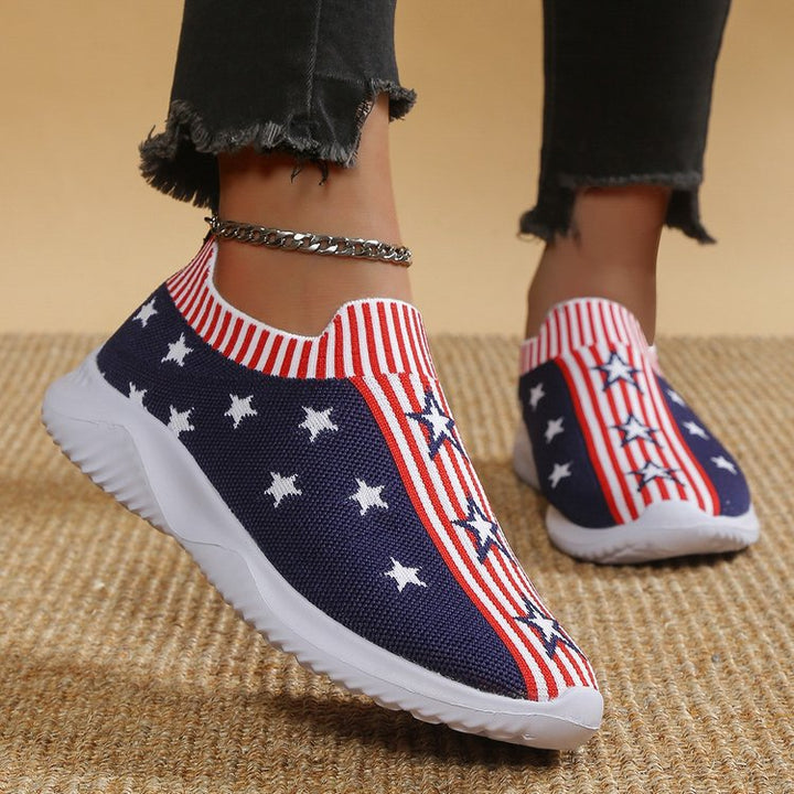 Large Size Flyknit Casual Pumps Women's Fashion XINGX-Womens Footwear-Zishirts